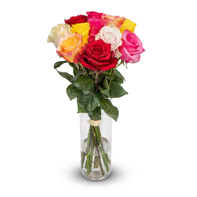 Bouquet of colorful roses